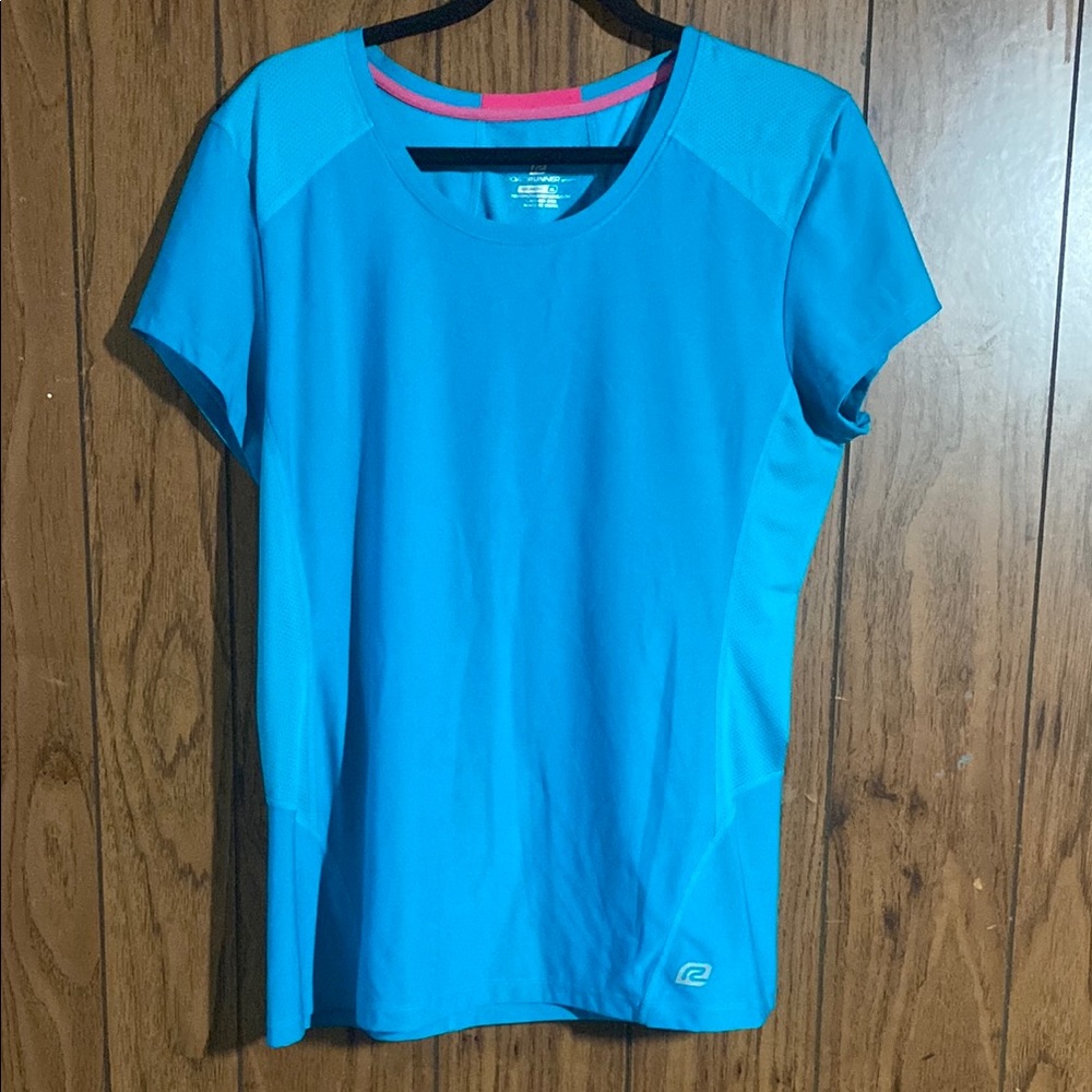 Blue Short Sleeve Crew Neck T-Shirt